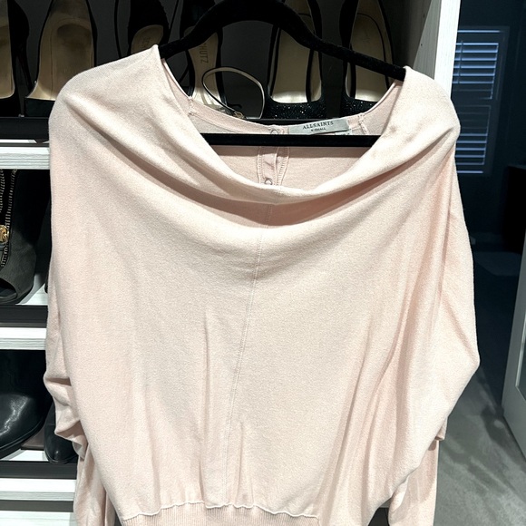 All Saints Blush Pink Sweater XS - Picture 1 of 3